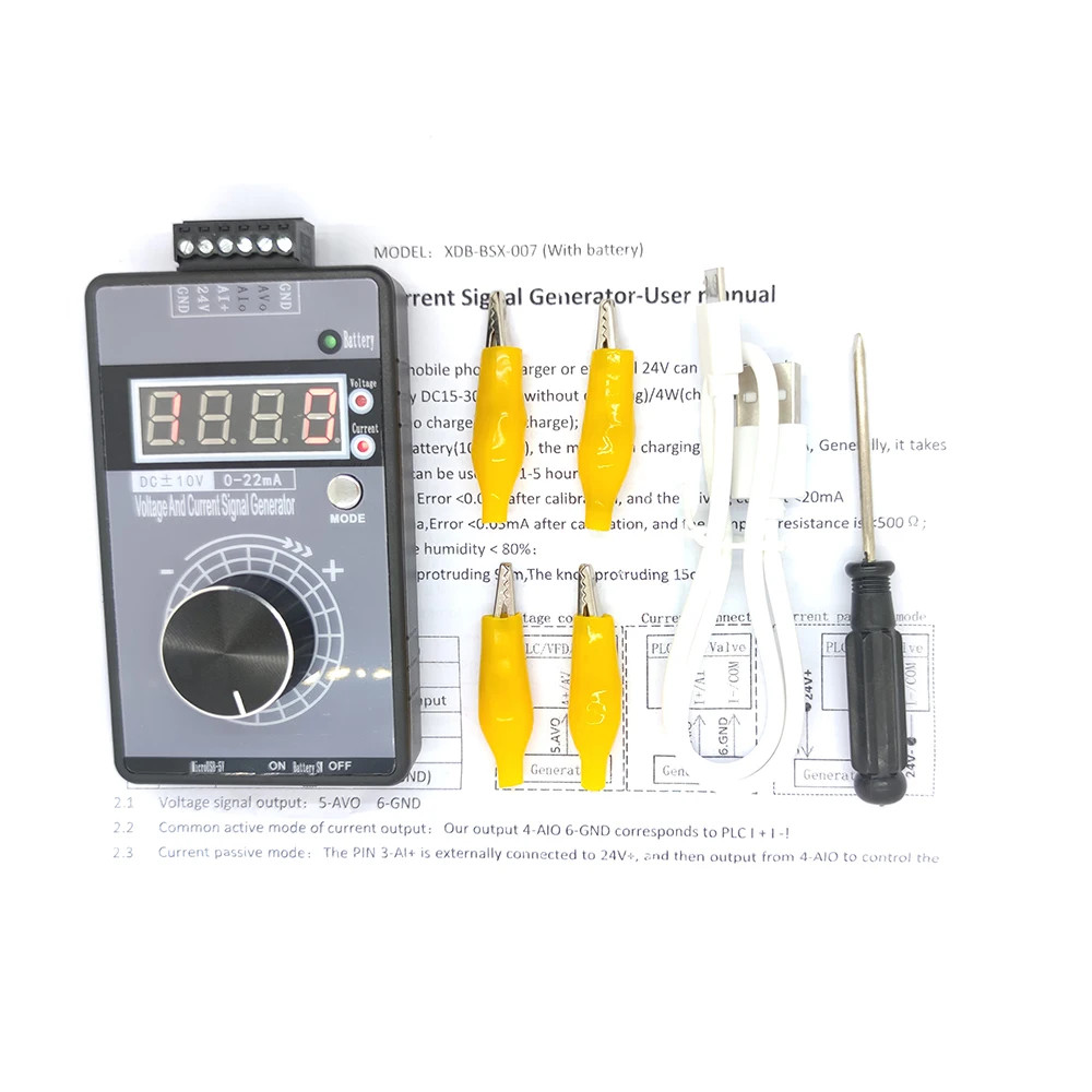 Signal Generator LB02G 4-20mA 0-10V 0-5V Adjustable Voltage Current Simulator