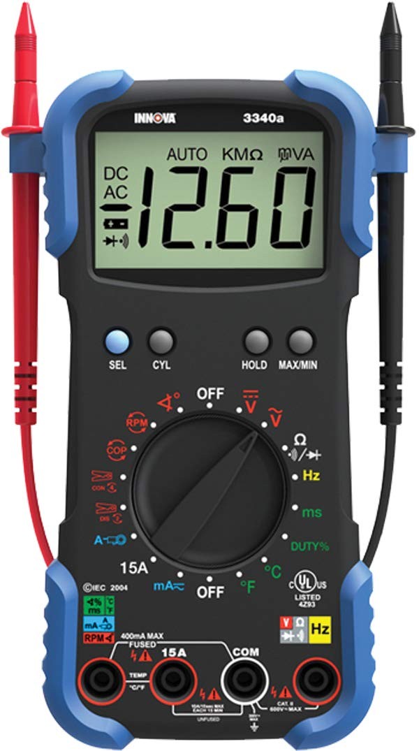 Innova 3340 Automotive Digital Multimeter Engine Diagnostic Tool With Pro Fea…