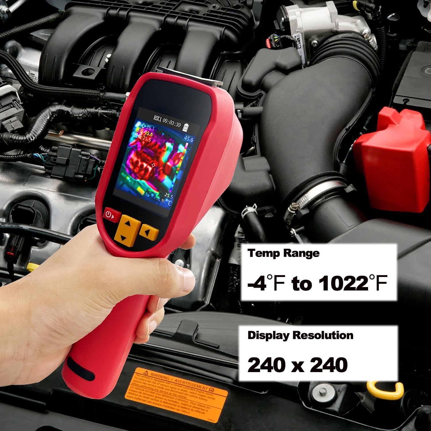 Thermal Imaging Camera, 240 * 240 Handheld Infrared Thermal Camera, 15 Color Pal