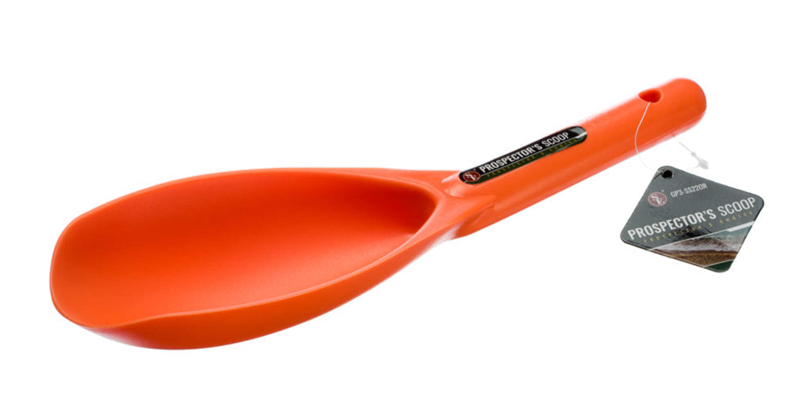 Orange Prospector’s Pay Dirt Scoop Gold Panning Dredging Sluicing Pan Nuggets