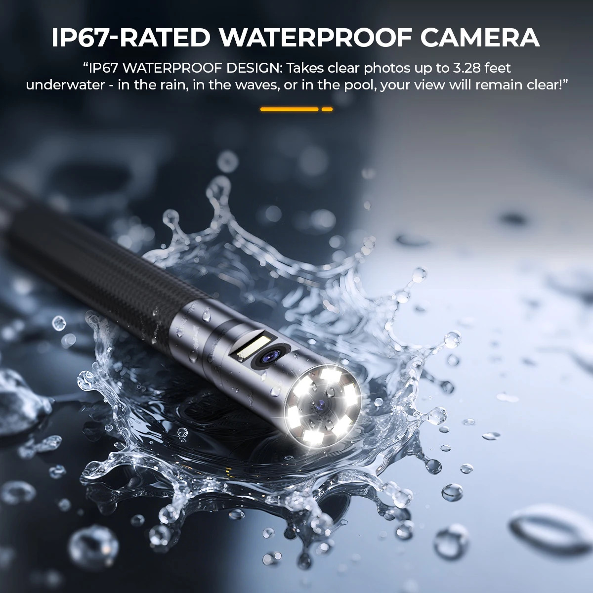 4.3-inch IPS LCD Articulating Inspection Borescope Camera Endoscope Dual Lens