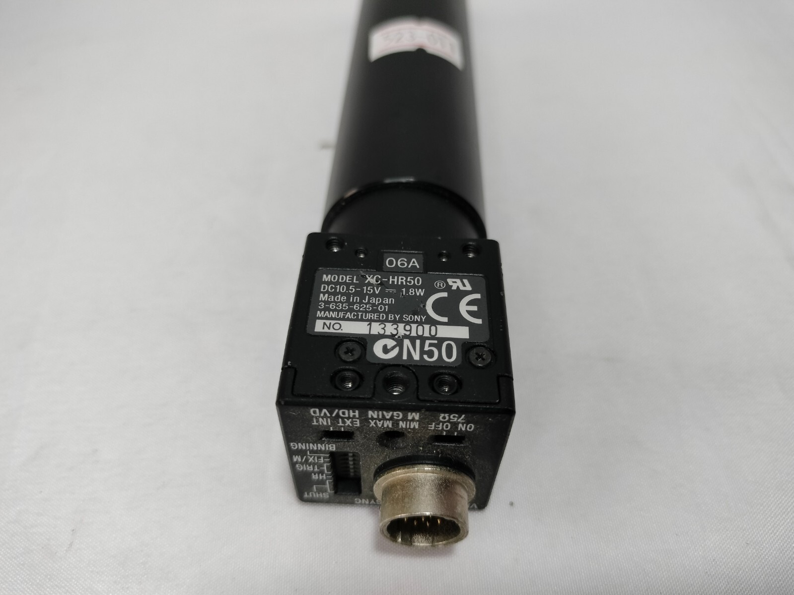 Sony XC-HR50 XCHR50 Industrial CCD Camera w/ MA715-128-011 Extended Lens