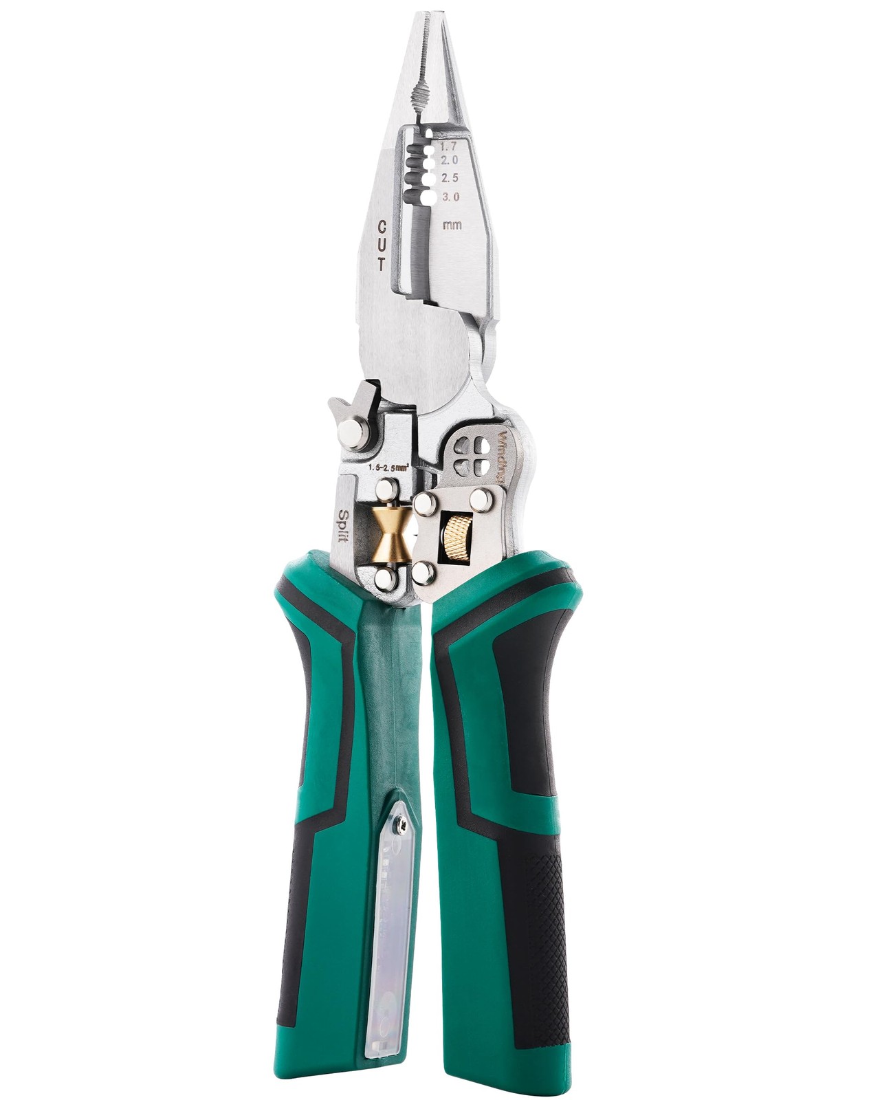 Faitio upgraded 8 in 1 Wire Strippers with Voltage Tester, Green