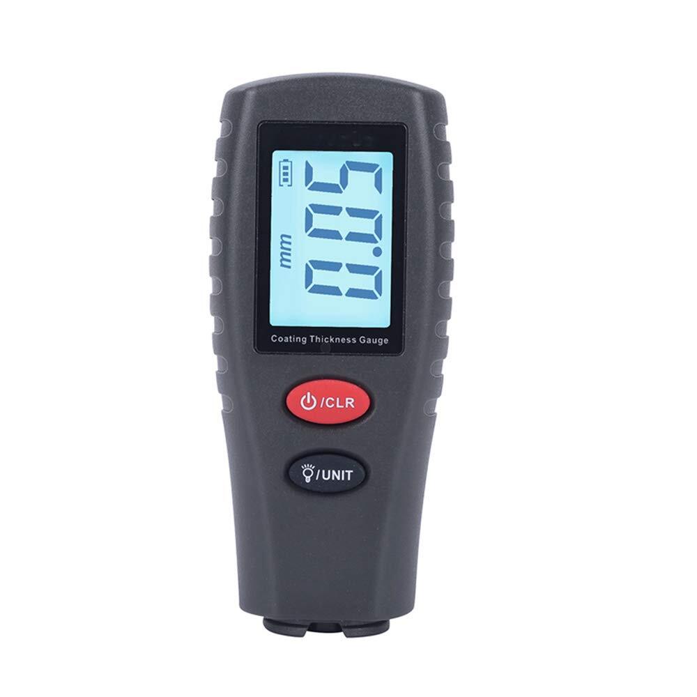 Grey Electromechanical Paint Thickness Gauge Lcd Mini Size Data Hold