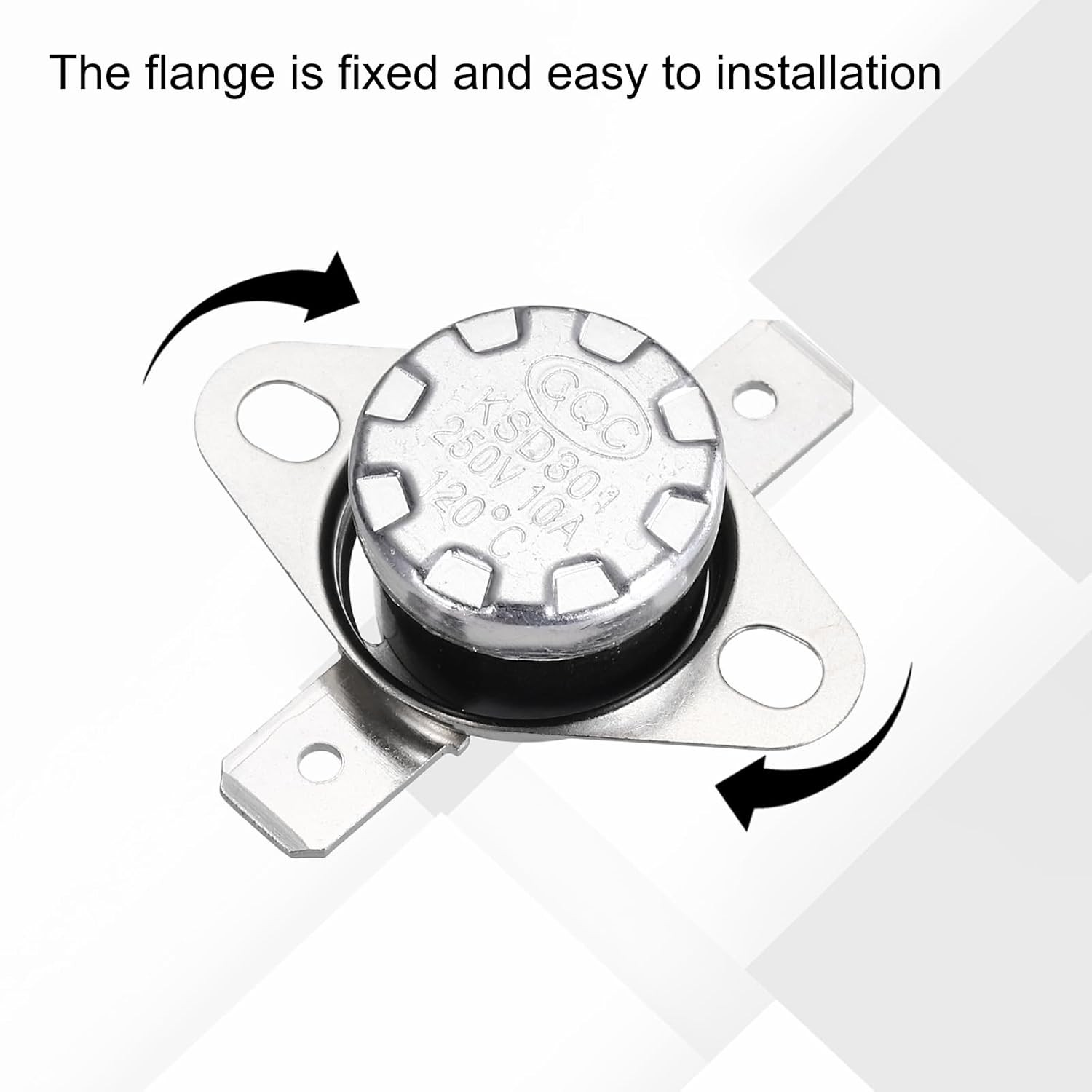 KSD301 Thermostat 120°C/248°F 10A Normally Closed N.C Adjus Number of Items: 8