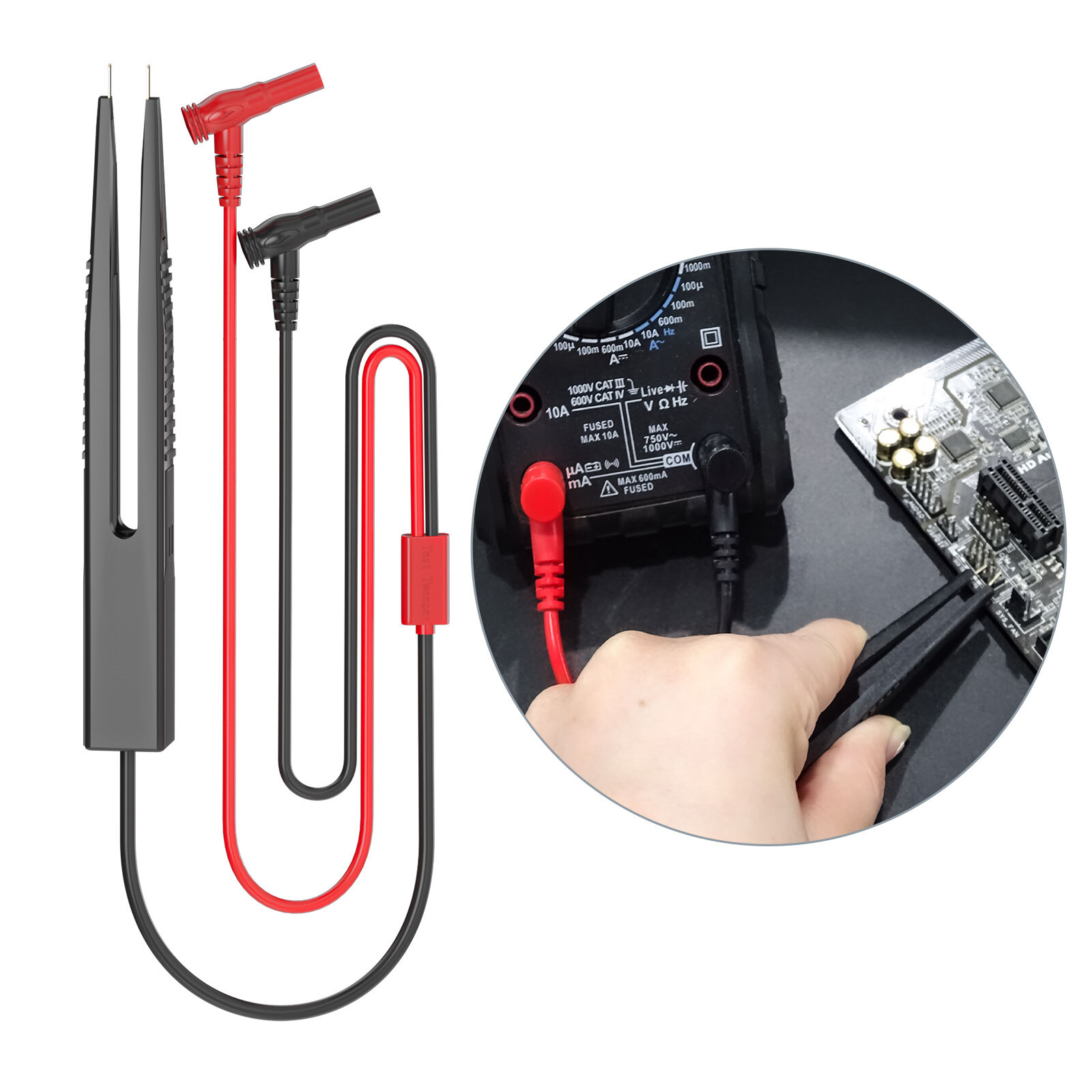 Multimeter Test Lead Kit with Alligator Clip Banana Plug Digital Electric 21PCS