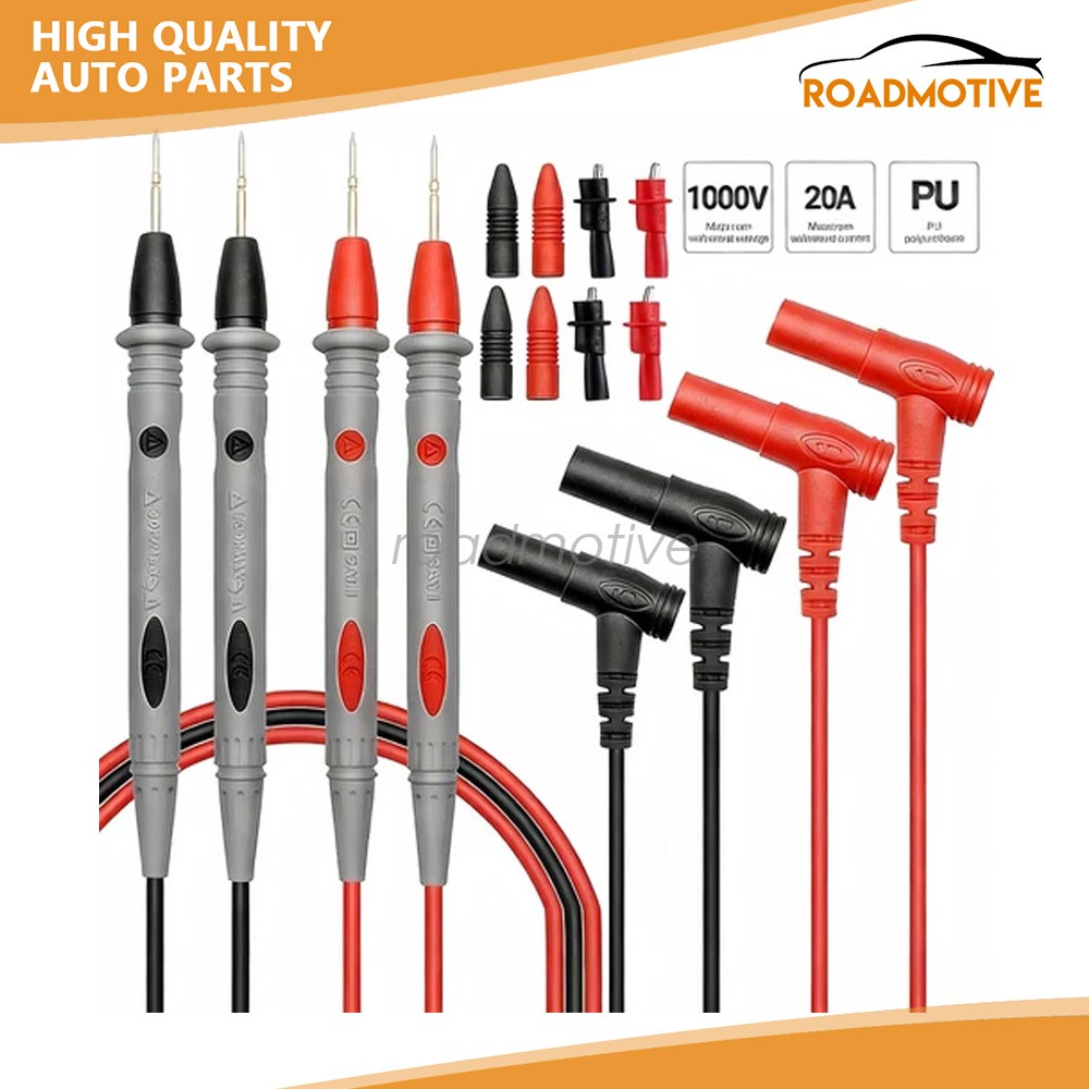 Fit Fluke Meter Electrical Alligator Clip Probes 1000V 20A Multimeter Test Leads