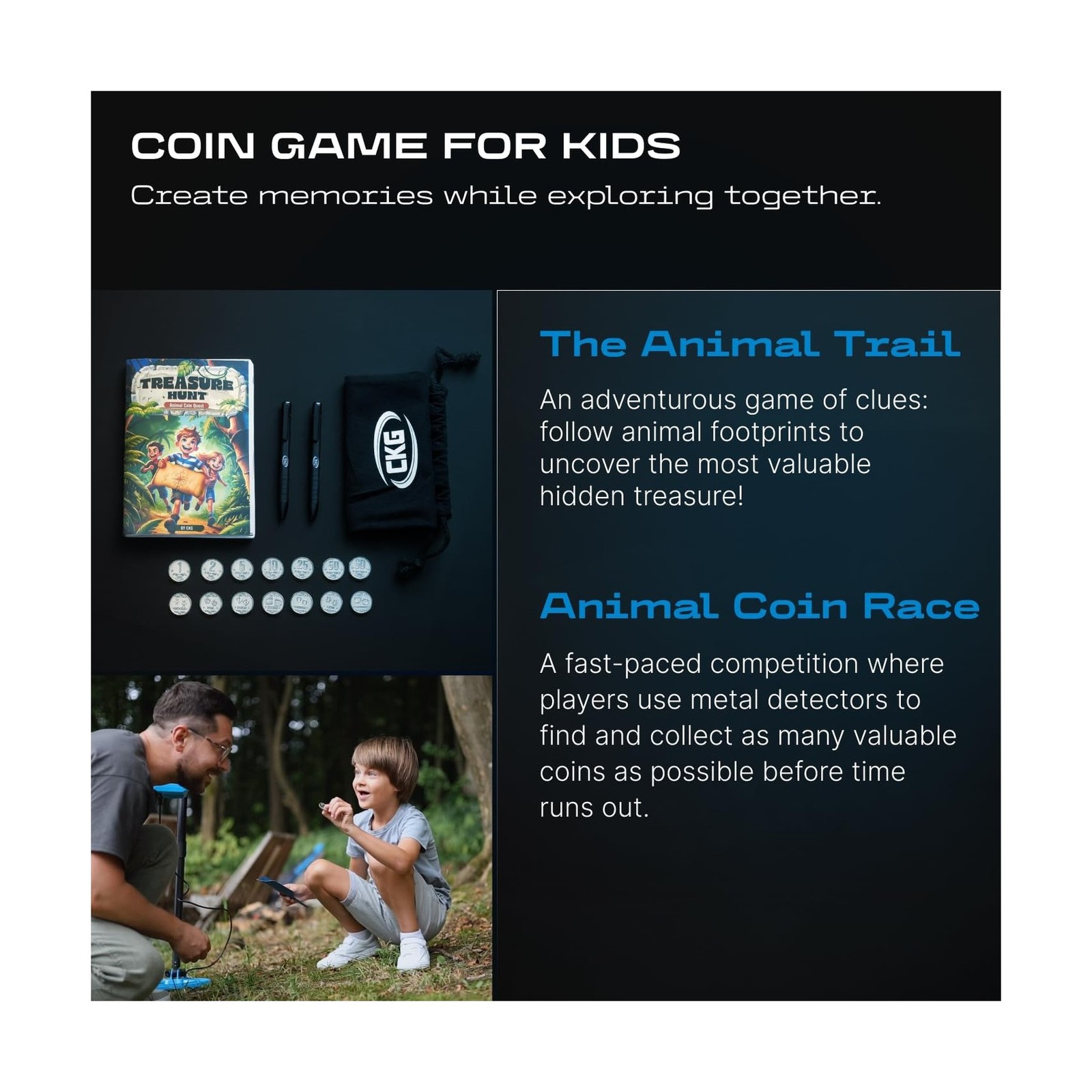 CKG Metal Detector for Adults Professional Gold Detector Starter Kit for Trea…
