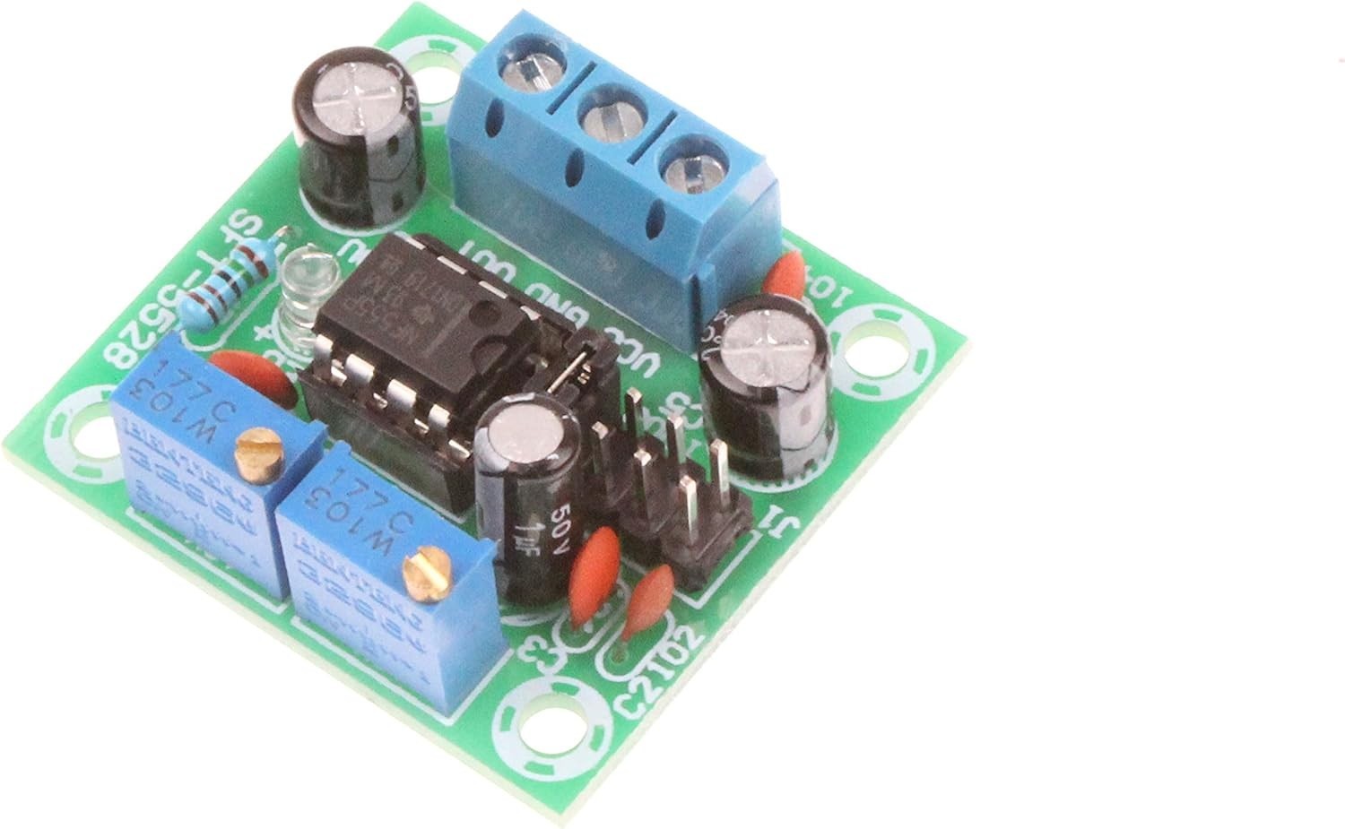 NE555 Pulse Module Rectangular Square Wave Signal Generator 1Hz-200kHz Freque…