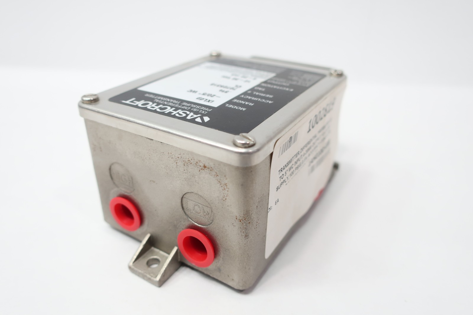 Ashcroft IXLDP Differential Pressure Transmitter 0-200in-h2o 12-36v-dc