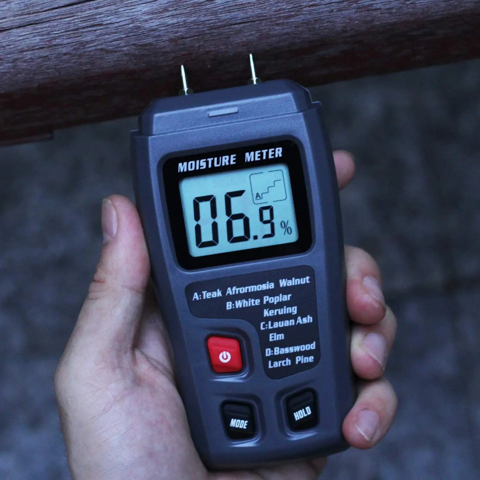 Digital LCD Wood Moisture Meter Detector Tester Wood Firewood Paper