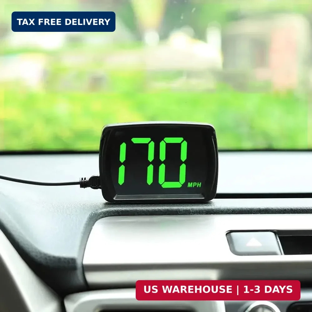 VJOYCAR New Speedometer HUD GPS Digital Speed Meter MPH Speedo Head Up Display f