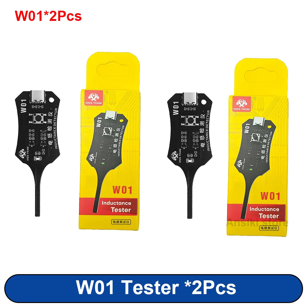 OSS W01 2.0 Type-C Inductance Tester Motherboard Coil Circuit Tester for Mobile