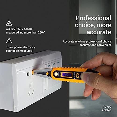 Voltage Electric Tester Volt Detector Test Pen AC DC Non-Contact Sensor 12-1000V