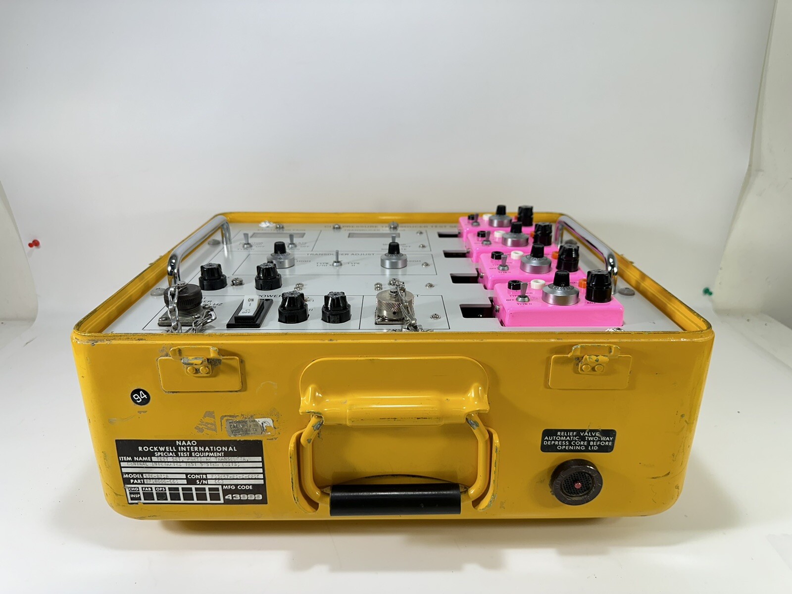 NAAO Rockwell Airplane Central Integrated Test System with Pressure Transducer