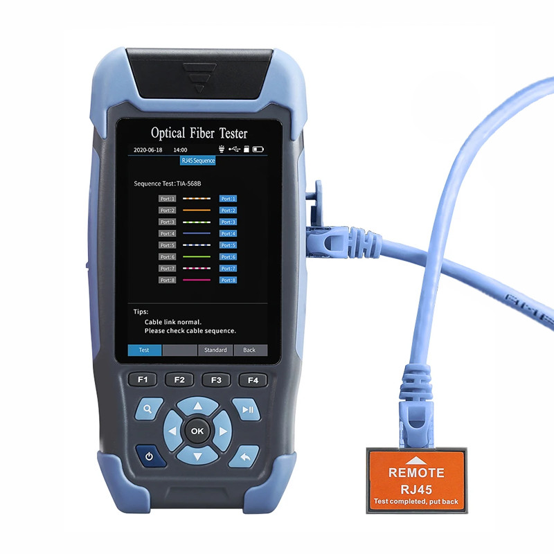 1310/1550nm Mini OTDR 24dB/22dB Built in OPM/OLS / RJ45 Test/VFL FTTH test tools