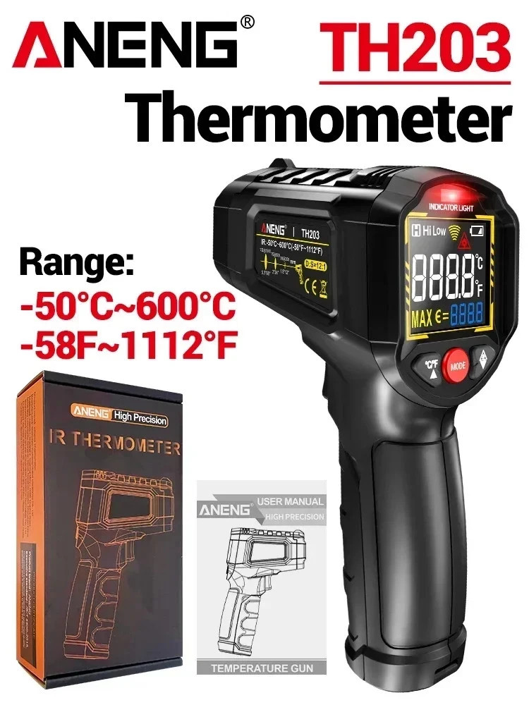 LCD Digital Non-contact Laser IR Infrared Thermometer Temp Meter Temperature Gun