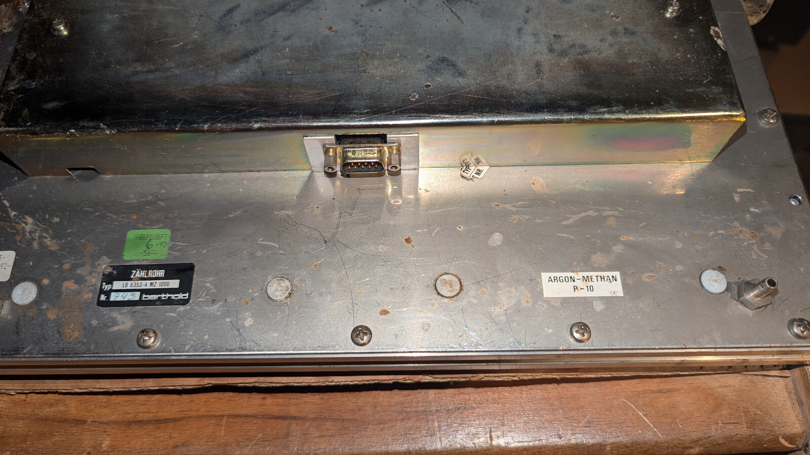 Berthold Geiger Counter 743 Sensor Module Type LB6353-4 MHz 1000 Argon Methane