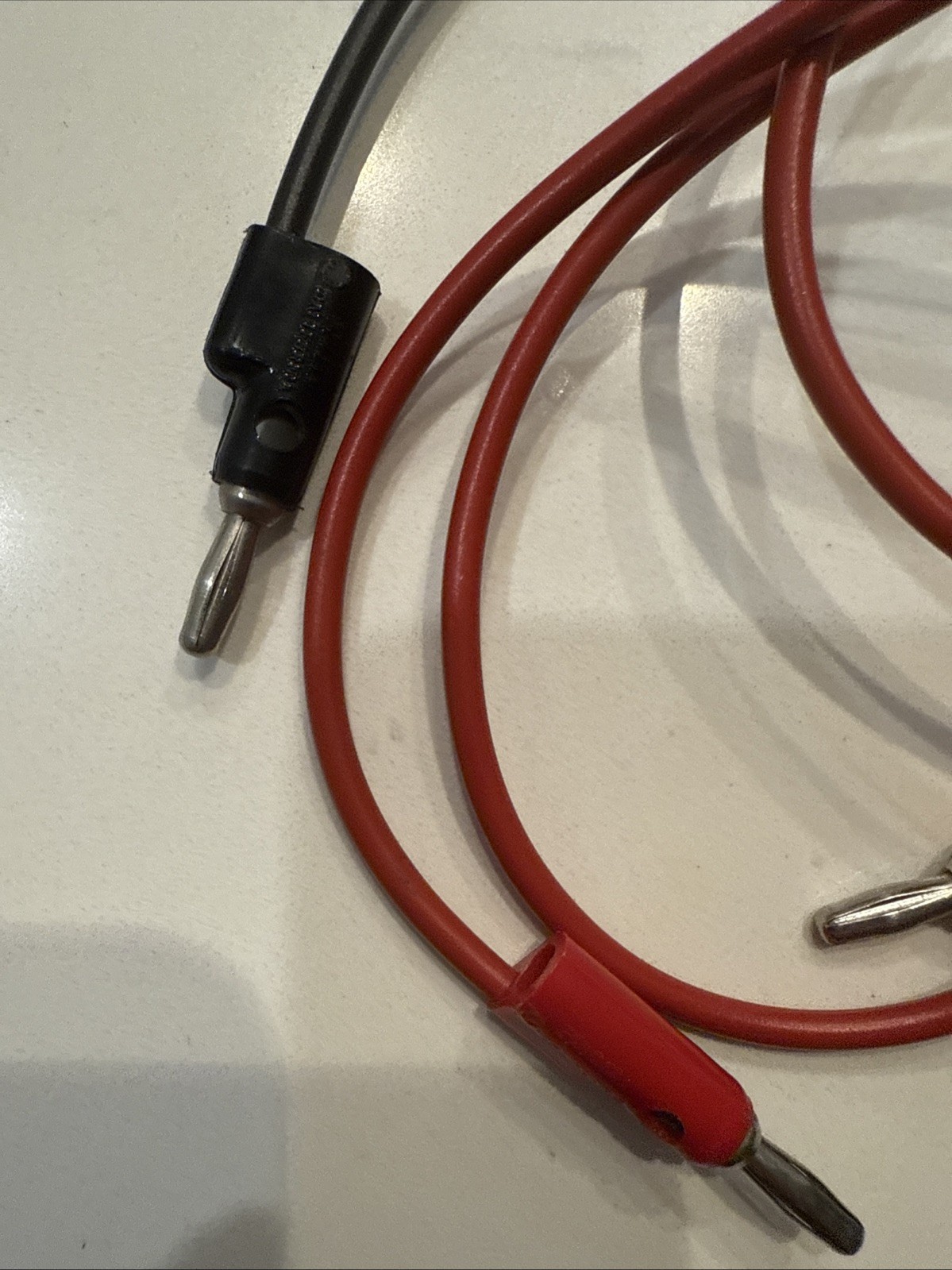 Pomona B-36 & B-12 Stacking Banana Plug Patch Cord, Red & Black, 36in/16in Used