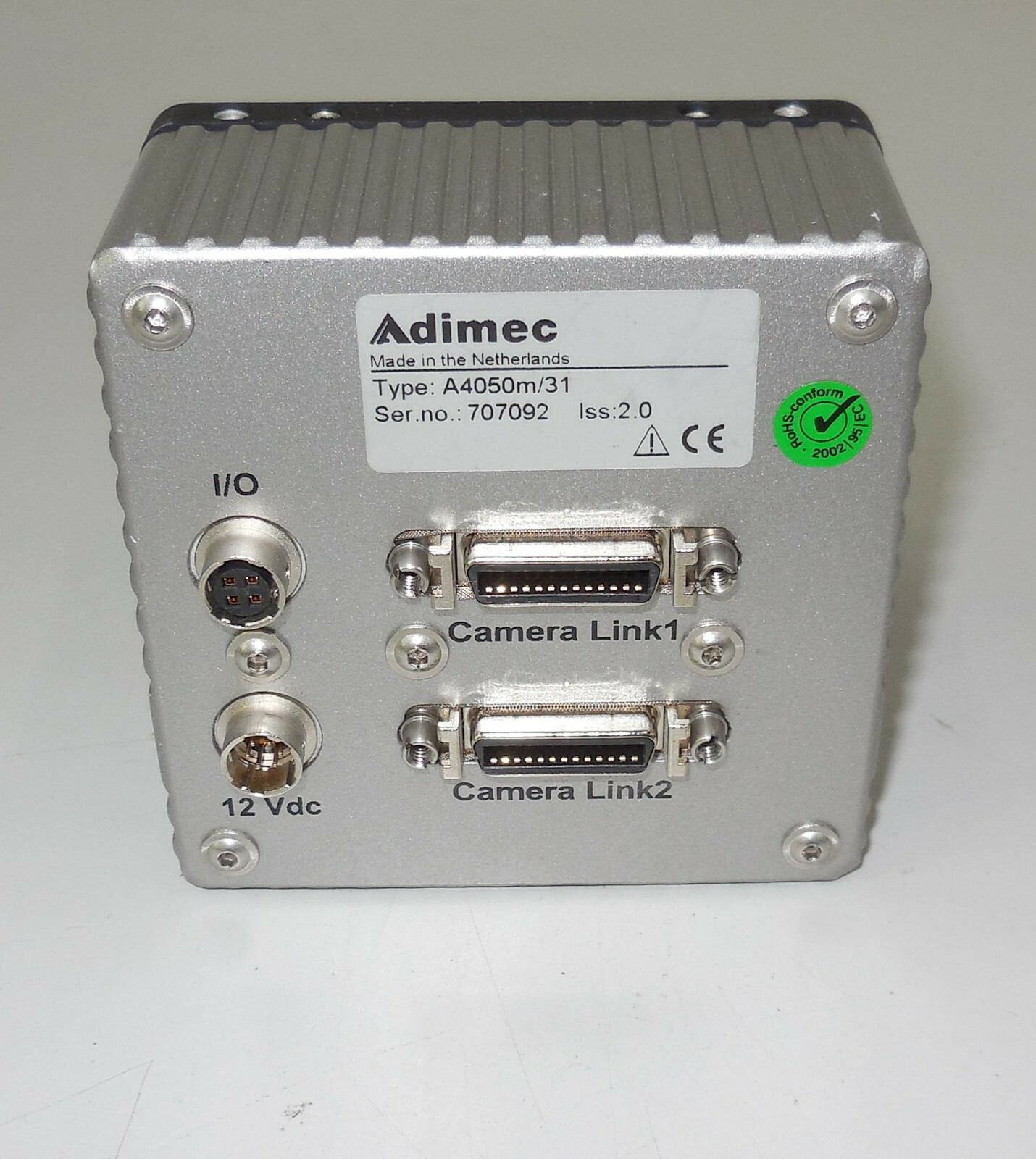 Adimec A4050m/31 Iss:2.0 tested
