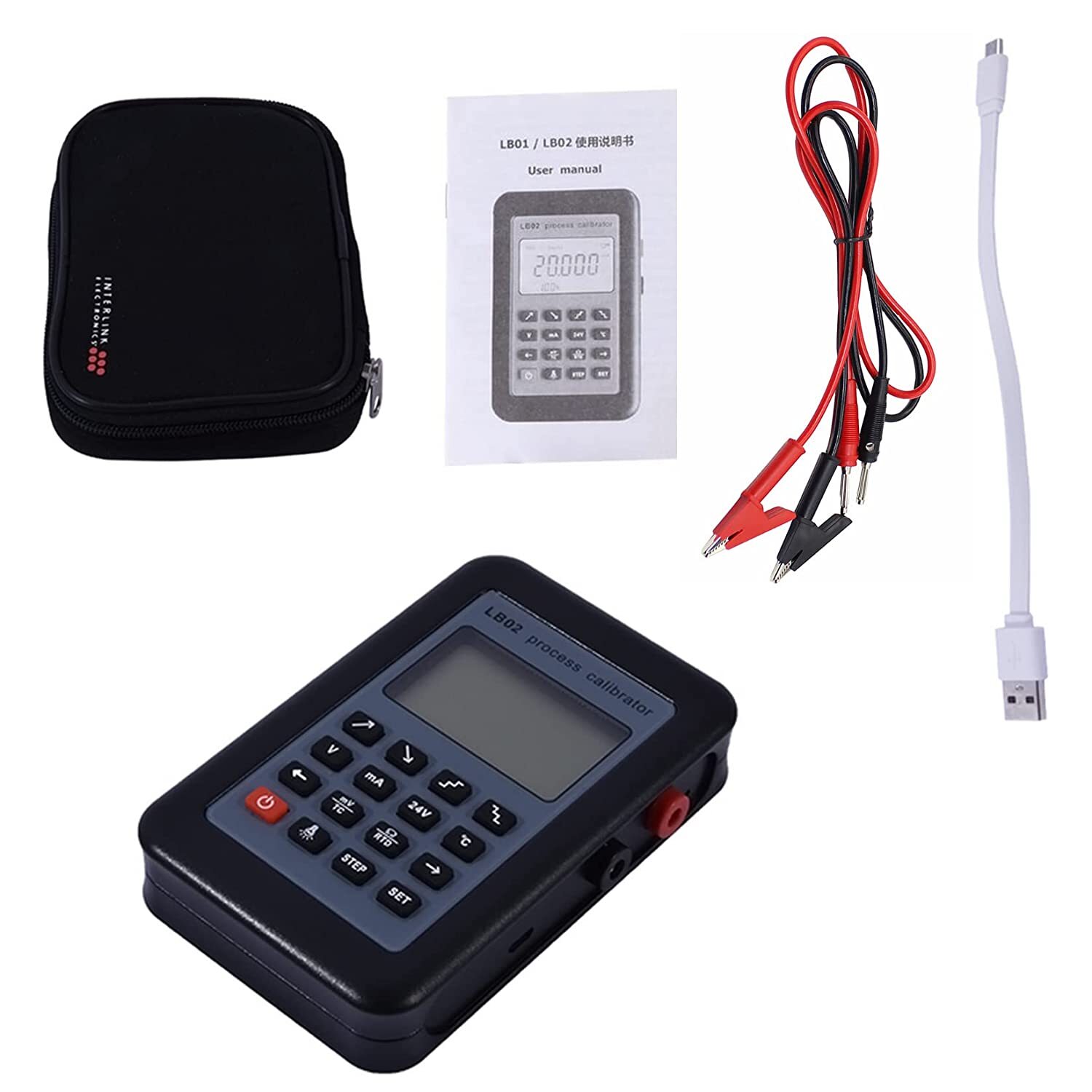 LB02 Resistance Current Voltmeter Signal Generator Calibrator 4-20mA/0-10V/mV
