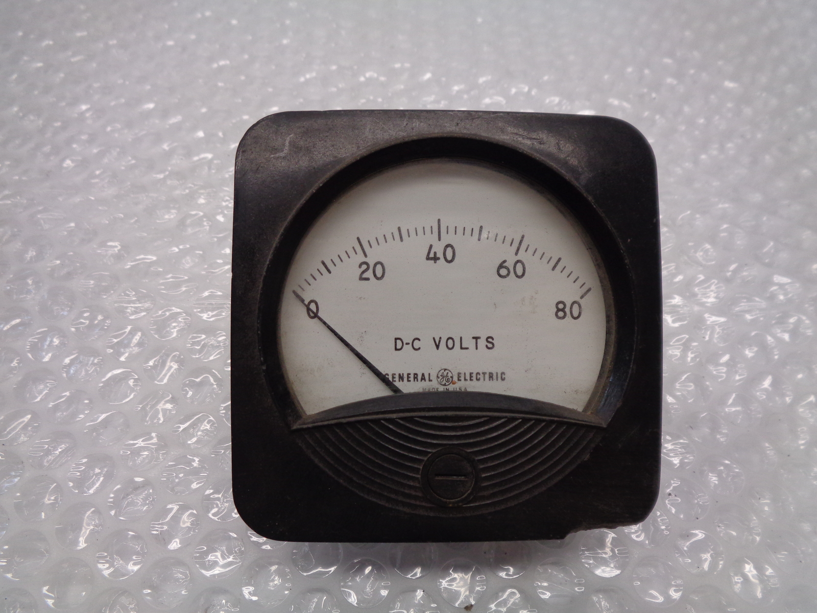 GENERAL ELECTRIC 0-80DC VOLTS PANEL METER UNMP