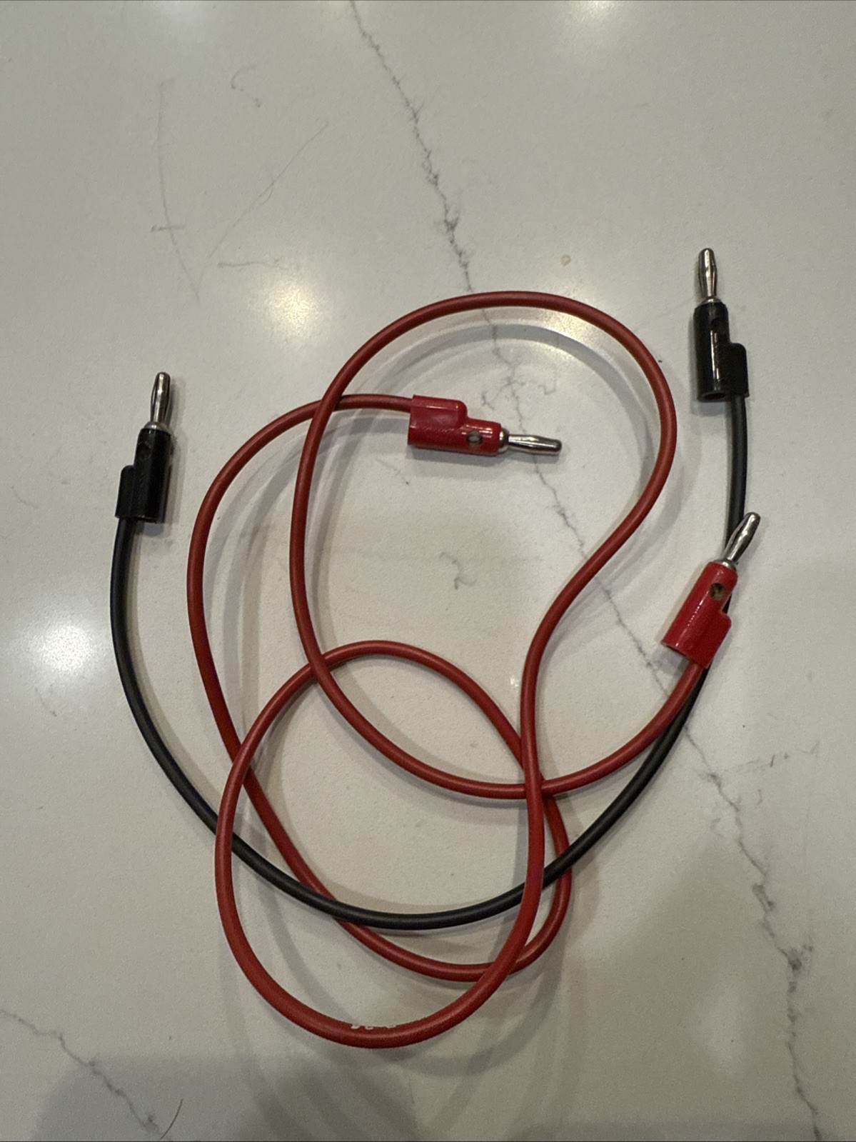 Pomona B-36 & B-12 Stacking Banana Plug Patch Cord, Red & Black, 36in/16in Used