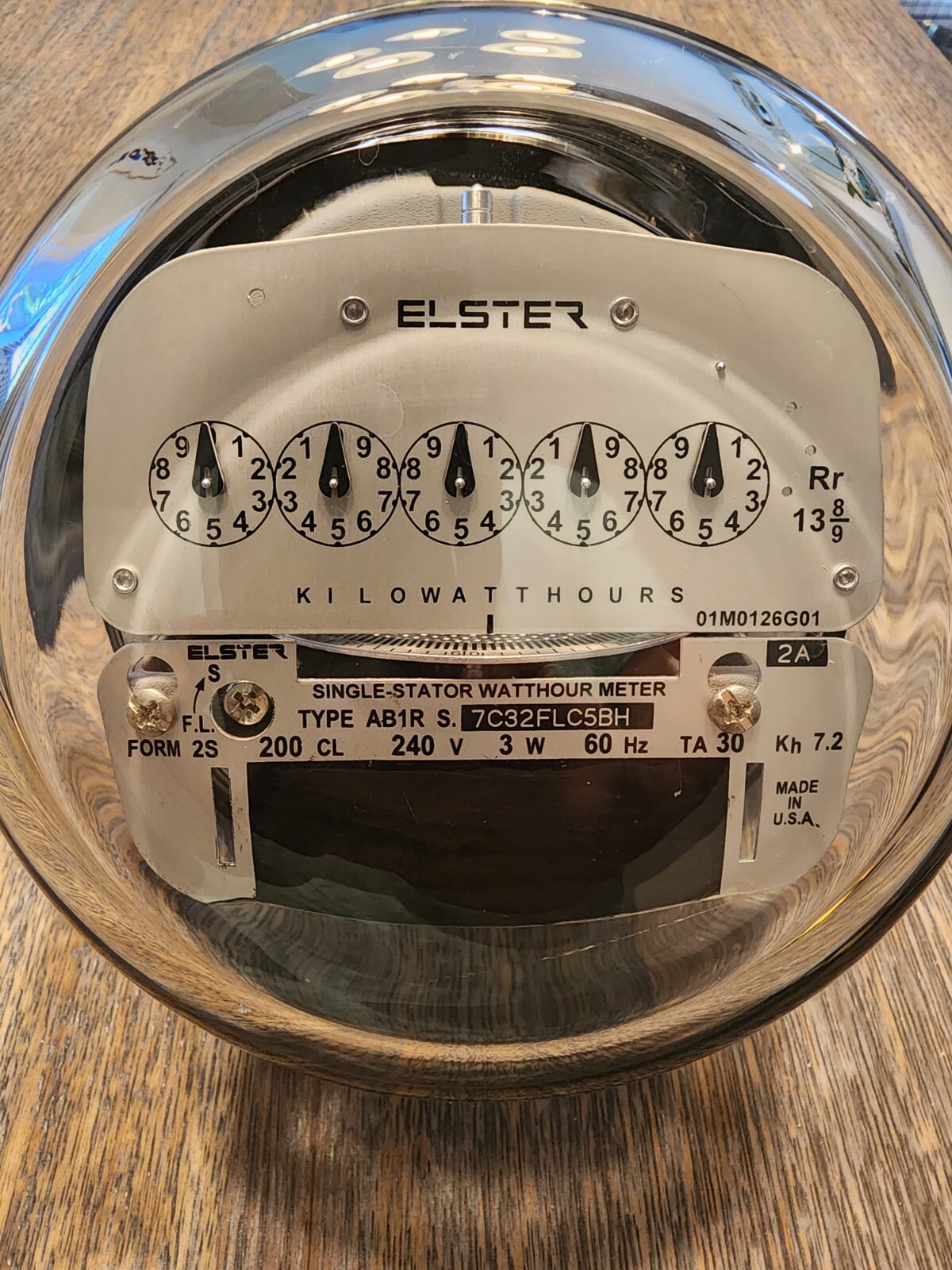 Electric Watthour Meter 240 Volt – Standard Residential ABB/Elster