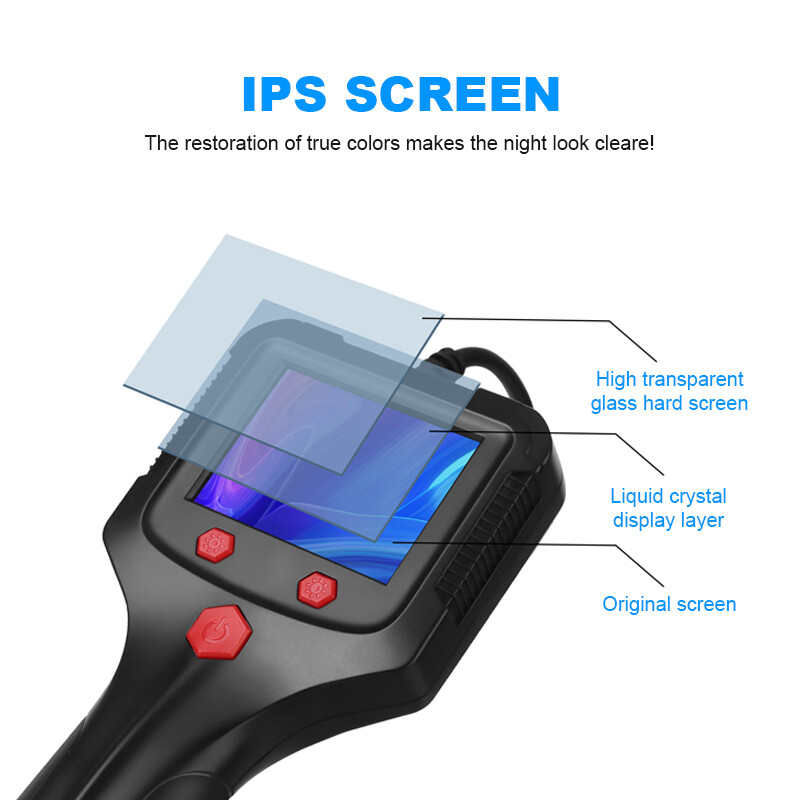 HD 1080P LED Handheld Industrial Endoscope Borescope 8mm Inspection Snake Camera