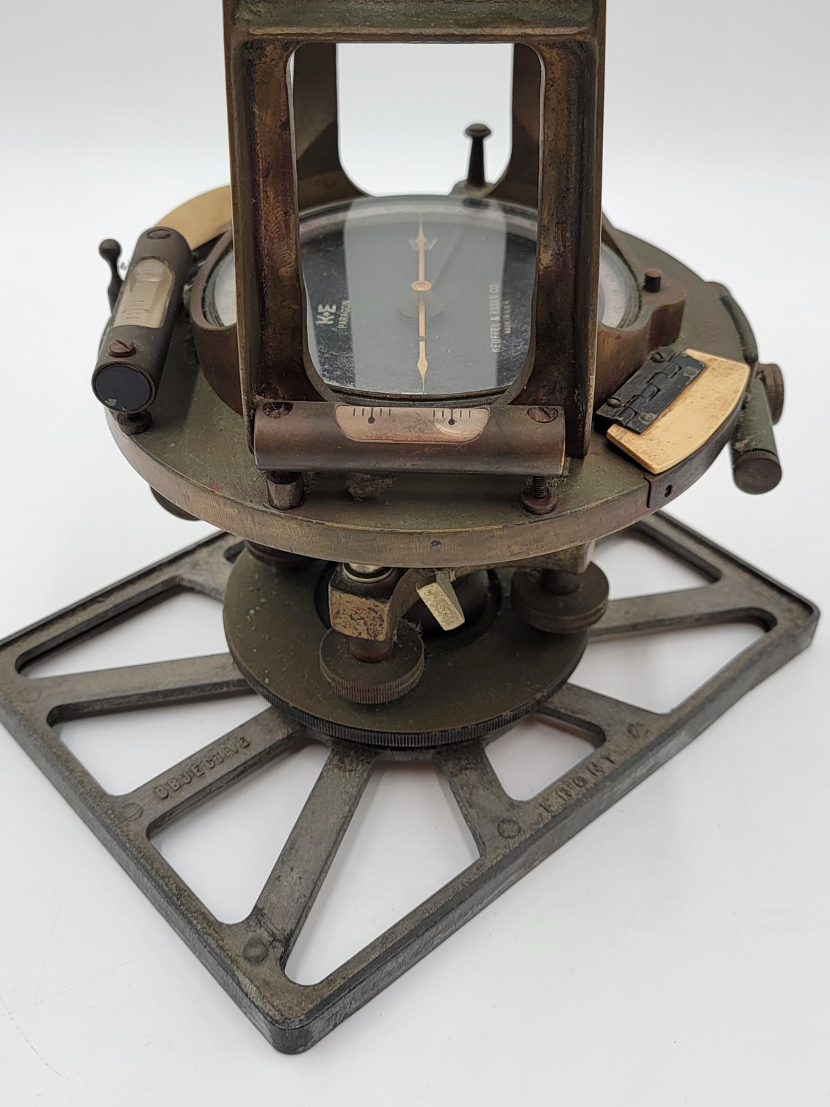 Vintage Keuffel & Esser 9092-1 1940s Paragon Jig Surveyors Transit w/ Case