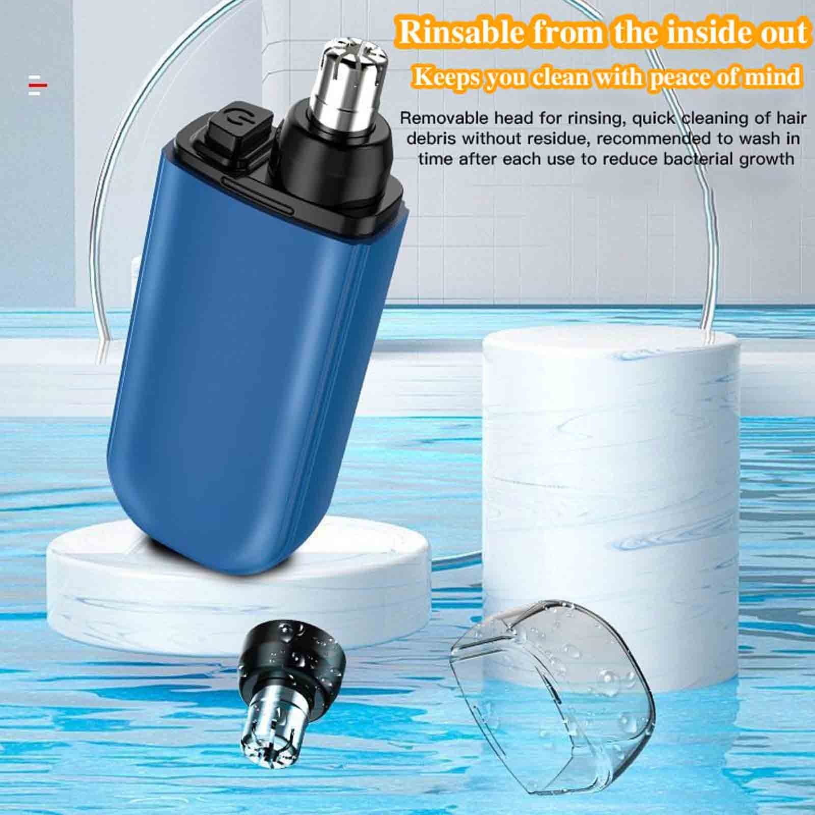 Portable Cordless Nose & Ear Hair Trimmer Shaver -USB Fast Charge Grooming Tool