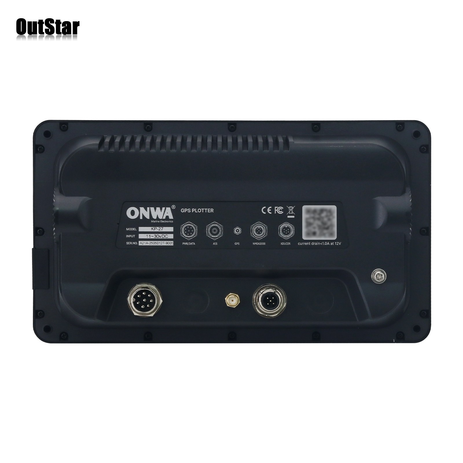 ONWA KP-27 7″ 800×480 GPS Chart Plotter Marine Chartplotter w/ GPS Antenna #sz