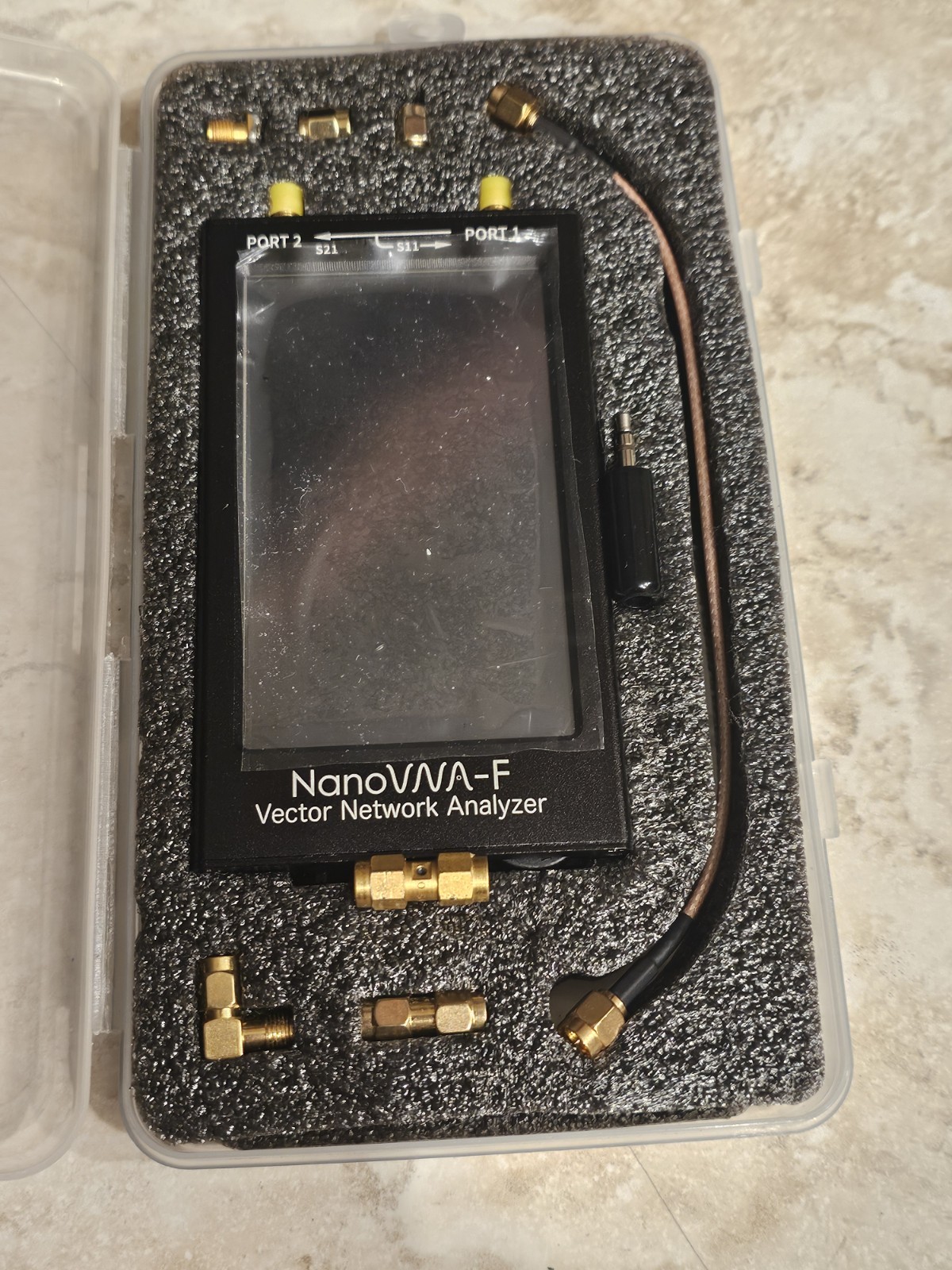 NanoVNA-F Vector Network Antenna Analyzer 10K-1500MHz 4.3″ TouchScreen W/ Button