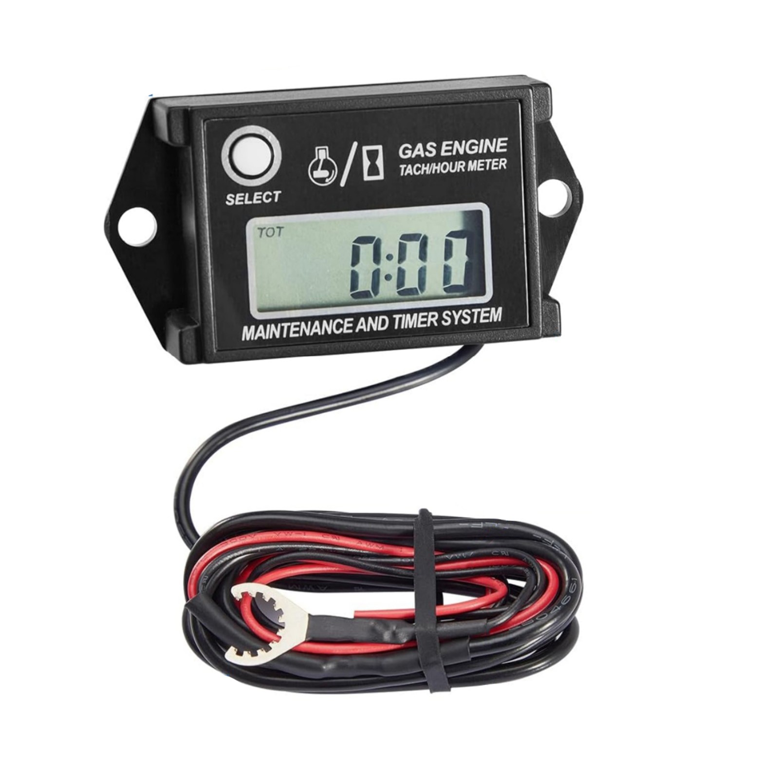 Digital Tachometer Hour Meter 25000 RPM With Maintenance Timer For Snowmobile