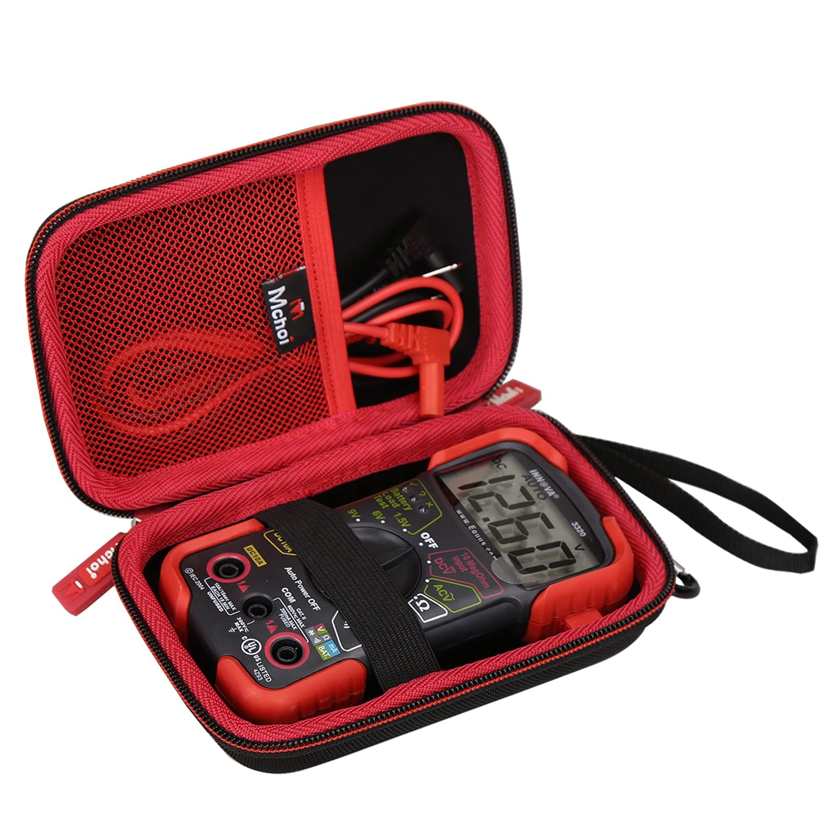 Mchoi Hard Portable Case Fits for INNOVA 3320/3340 6.2*4.3*2.3 inches, Black