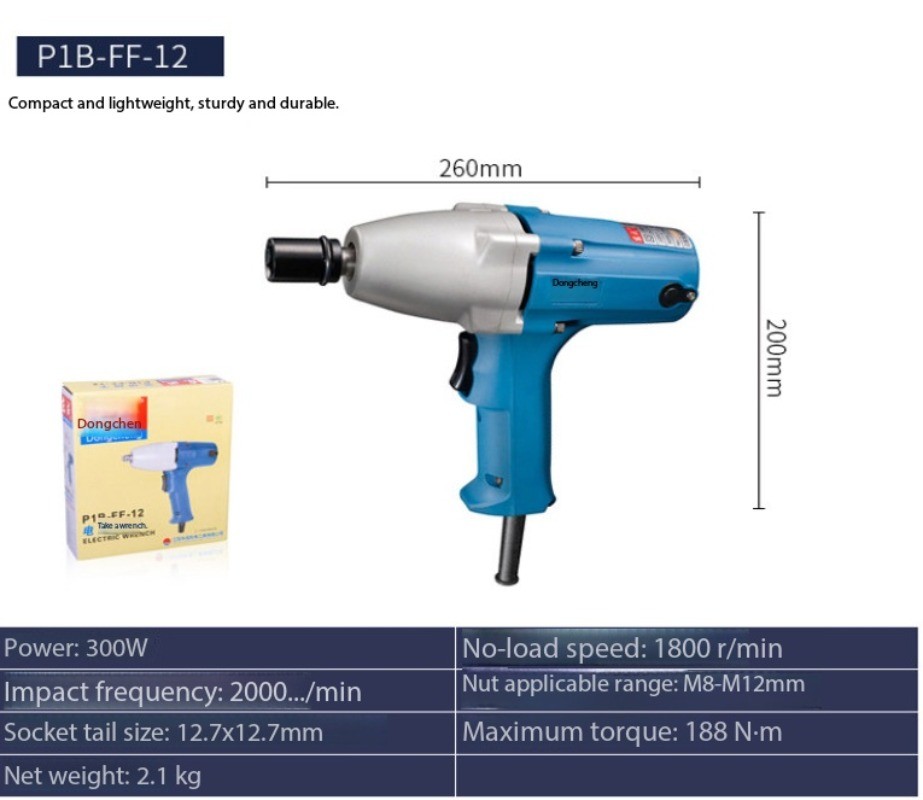 Corded Electric Impact Wrench – High Torque Handheld for Auto & Machine Repair