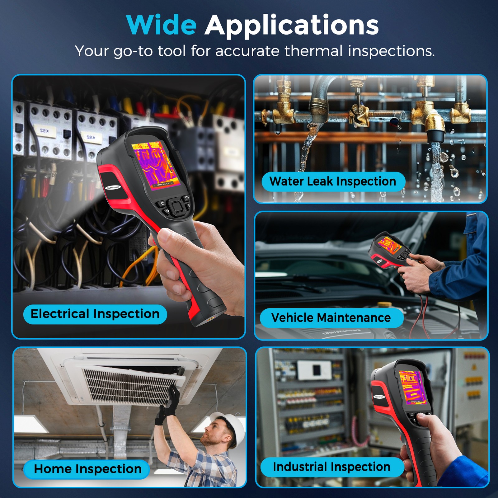 Handheld Thermal Imaging Camera 256×192 IR Resolution with 32GB SD Card 2026