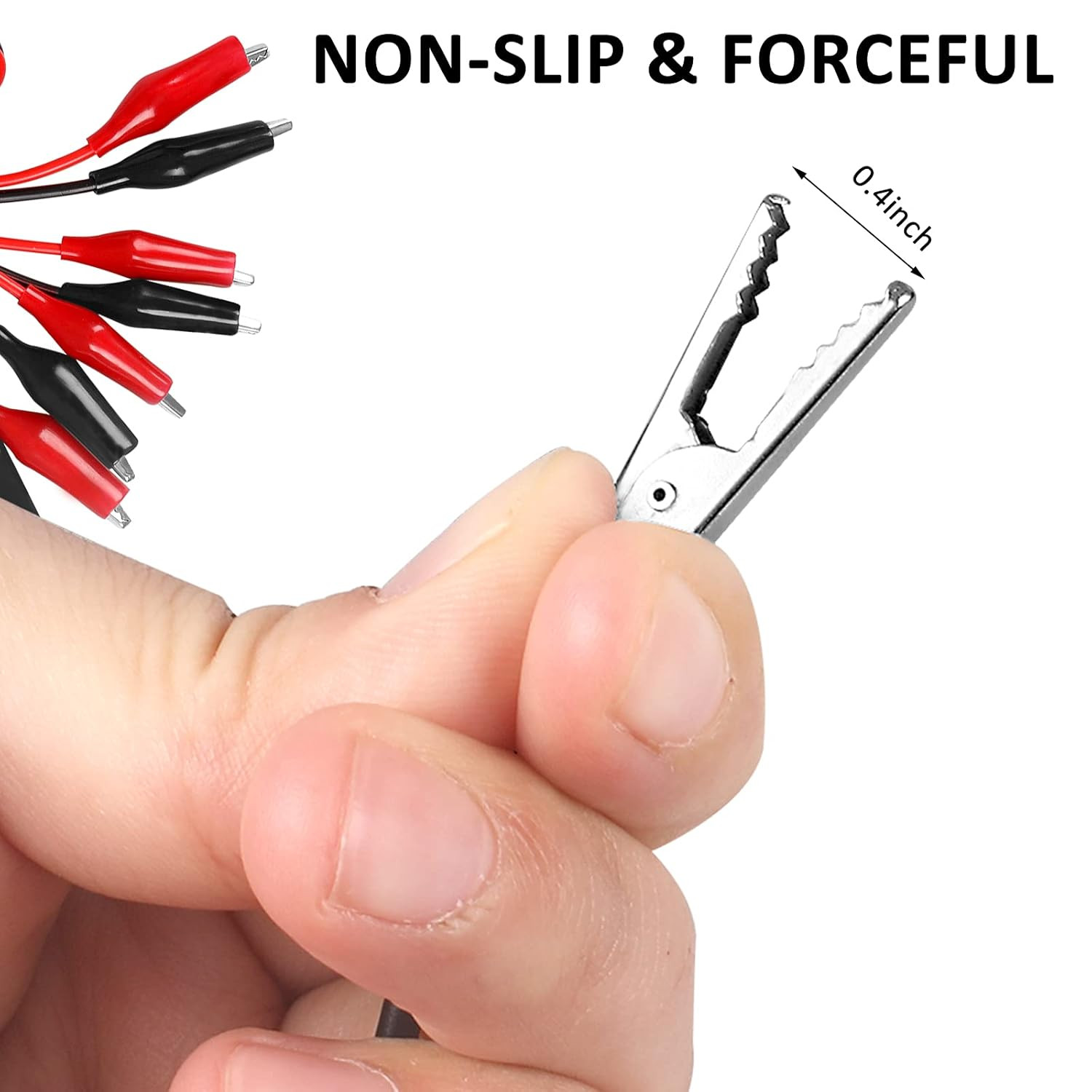 4 Groups 1M Alligator Clips Electrical, Insulated Test Leads with Alligator