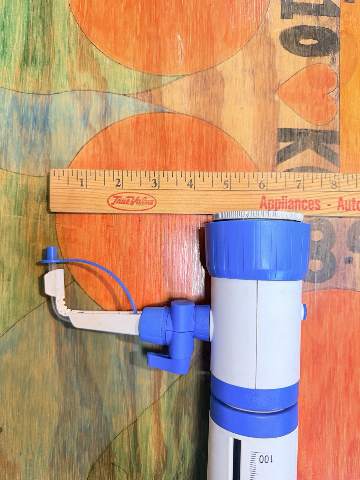 VWR Bottle Top Dispenser VOL 10-100ML White Blue