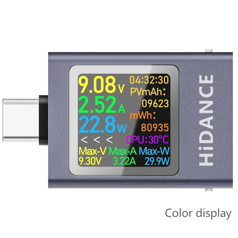 13 in 1 USB C Tester Power Meter 50V 12A Digital Multimeter PD3.1 Type C Detecto