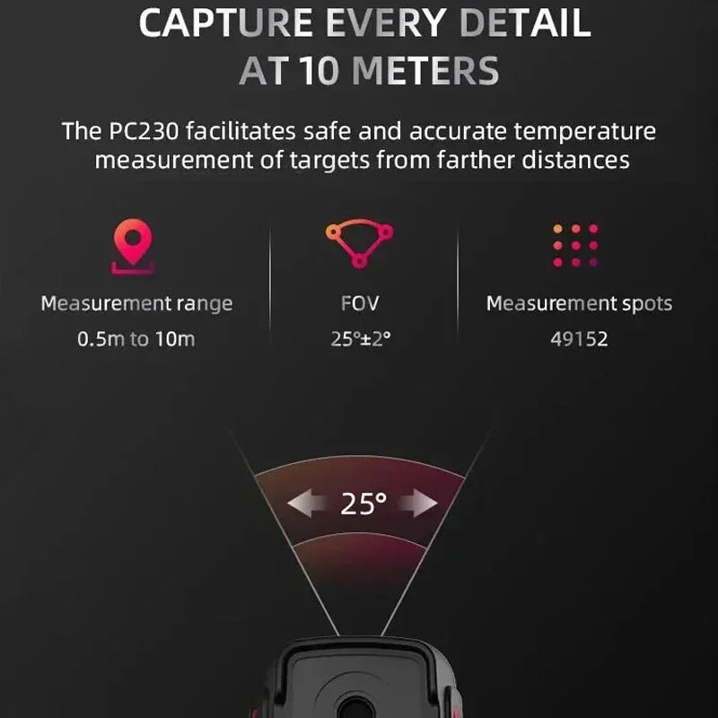 Guide PC230 Thermal Camera Imager 256×192 Infrared Leakage Tracking Inspection