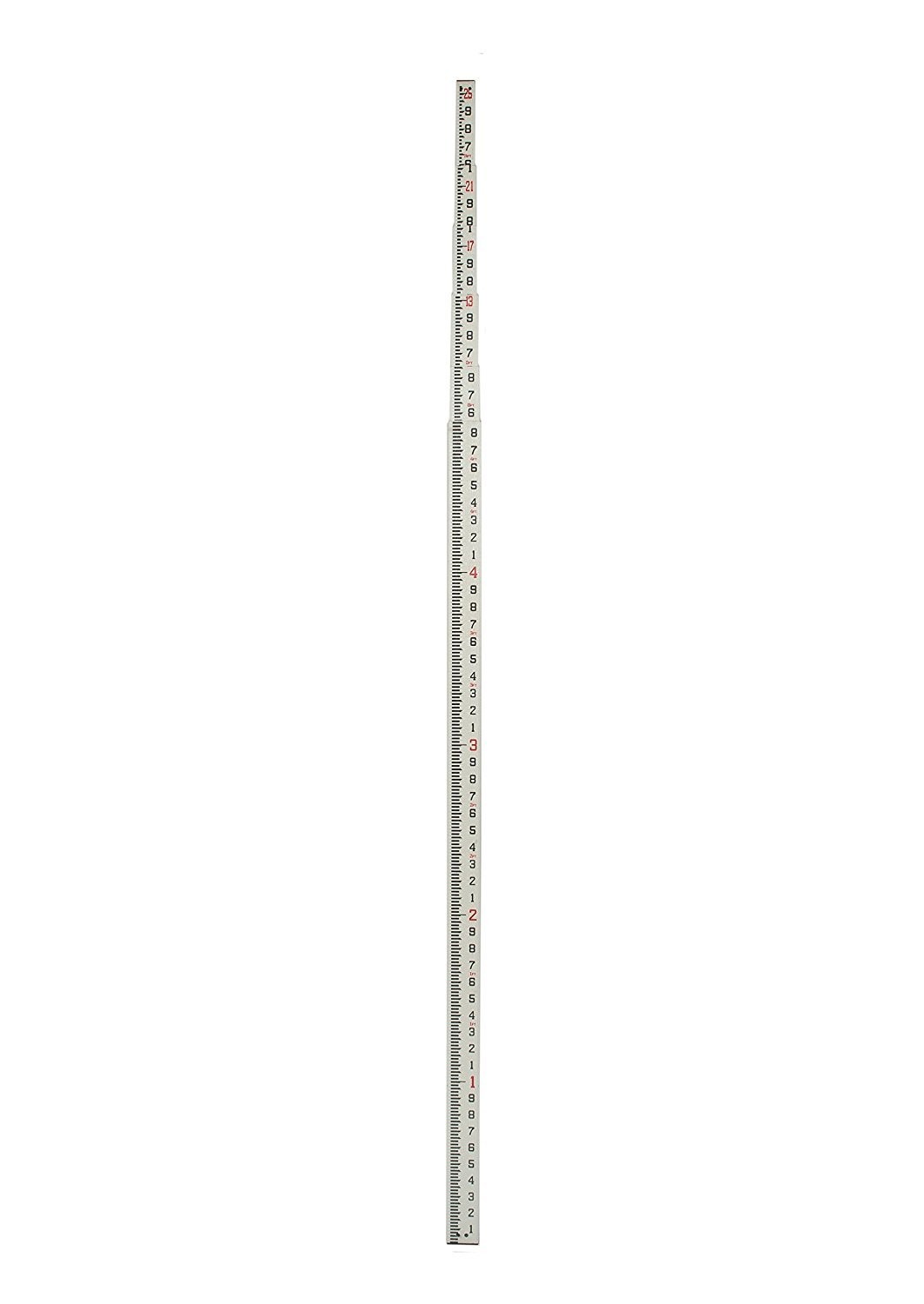 AdirPro 25 ft Fiberglass Telescoping Grade Rod 6-Section Rectangular Leveling Ro