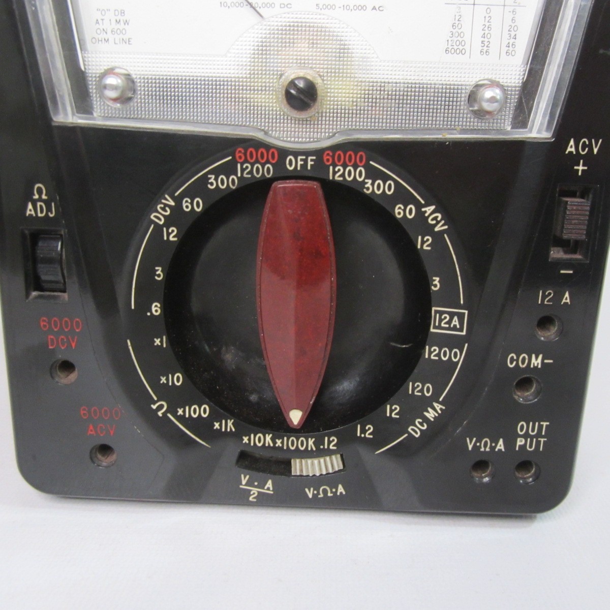 Vtg Triplett 630-NA Analog Multimeter Leather Case Untested No Leads Voltmeter
