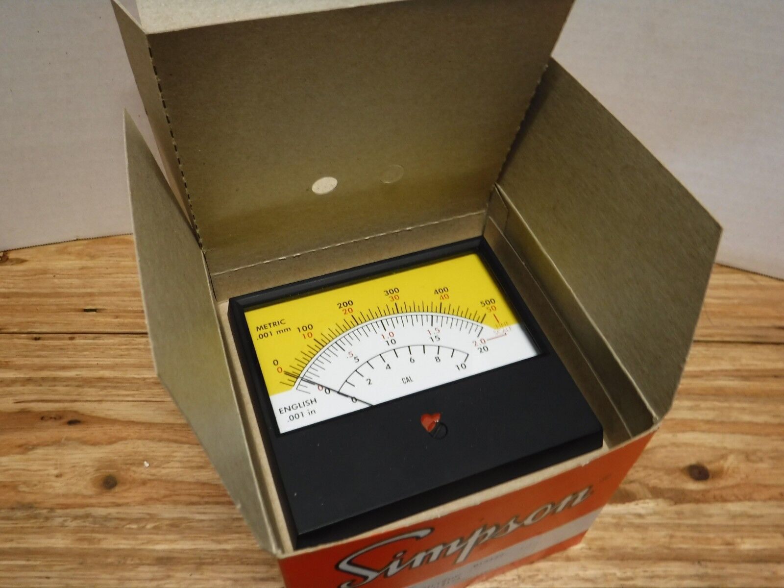 Simpson 810035 Panel Meter MDL:2124 NEW METRIC/ENGLISH
