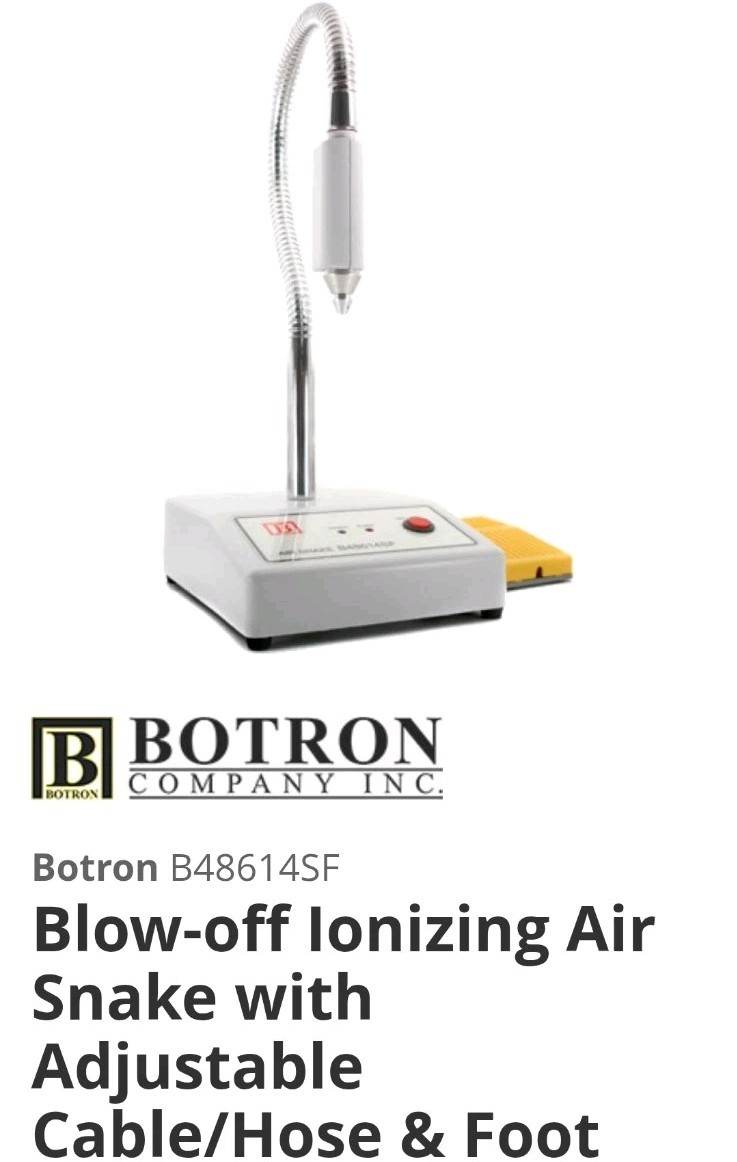 Botron B48614SF Air Snake Ionizer W/Foot Pedal《Low Use》Great Price ▪ U.S. Seller