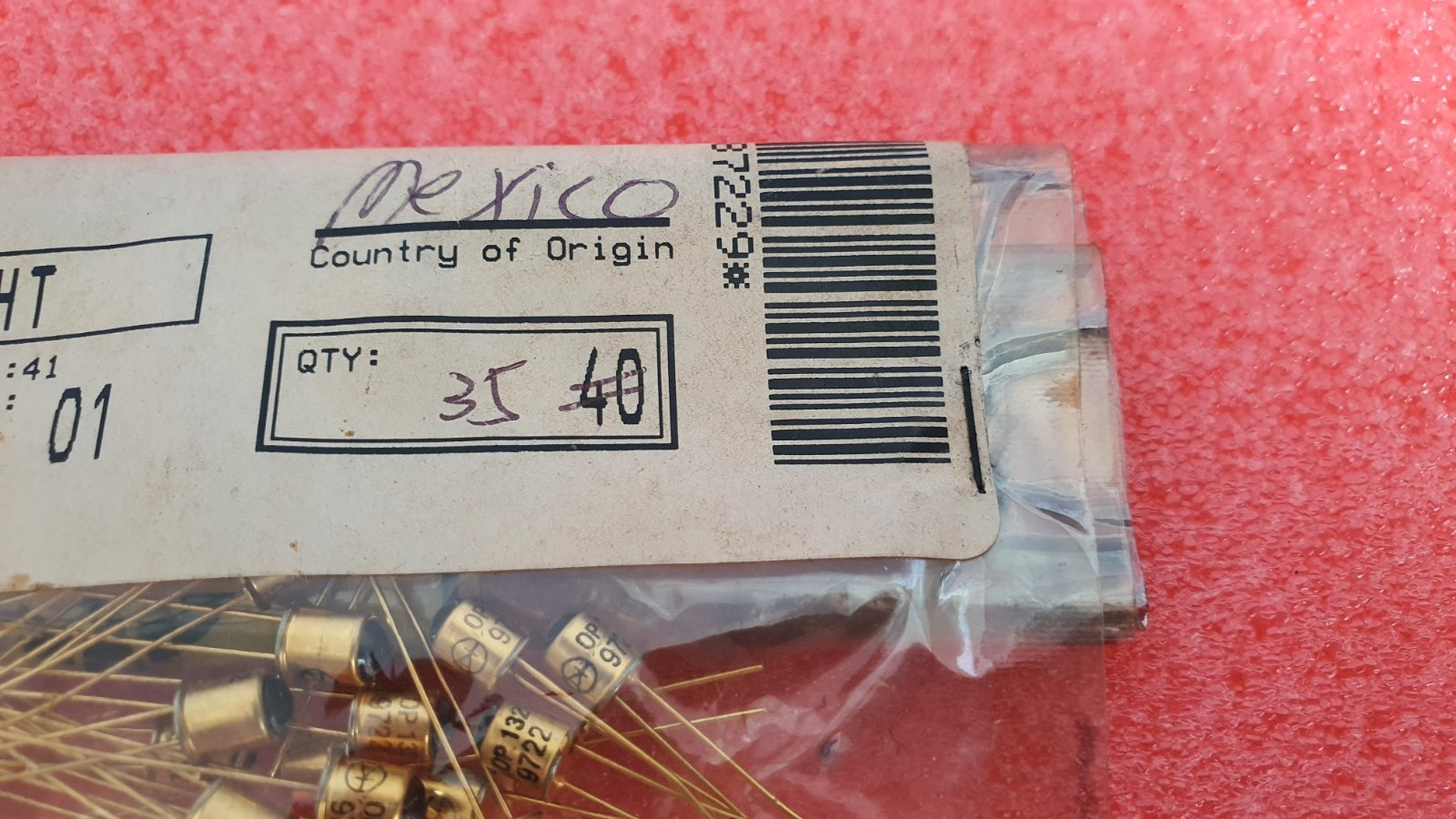ar1 OPTEK OP132 Infra Red Emitter Yr 97, new old stock, Mexico, Qty – 35 pcs
