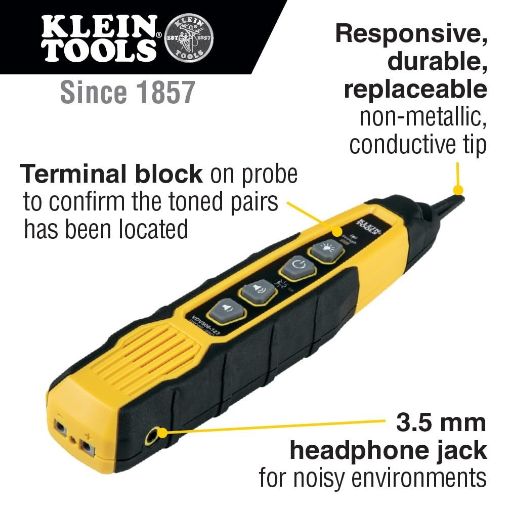 Accurate Wire Tracer with Noise-Reducing Headphone Jack – Continuity Tester Kit