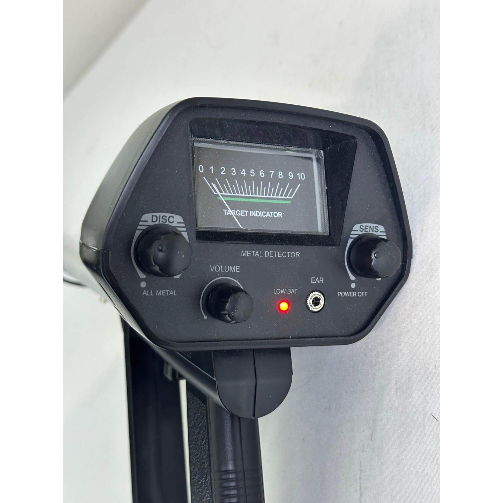 Metal Detector Waterproof Search Coil Adjustable Height All Metal Headphone Jack