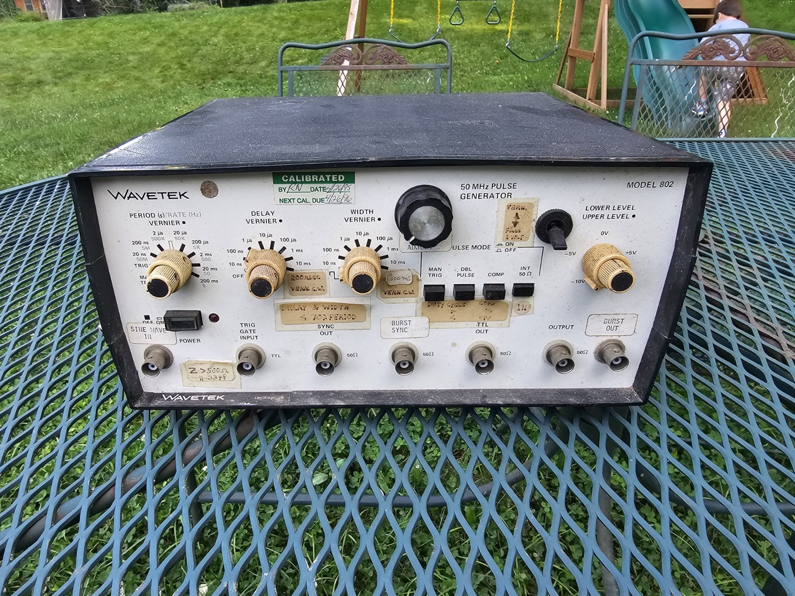 Wavetek Model 802 50 MHz Pulse Generator – Untested