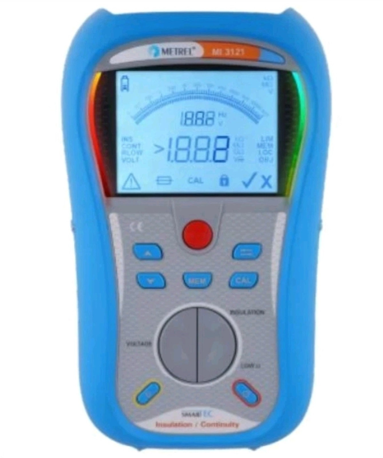 Metrel MI 3121 Megohmmeter Insulation/Continuity Tester 50-1000V 0.01MΩ-199.9GΩ